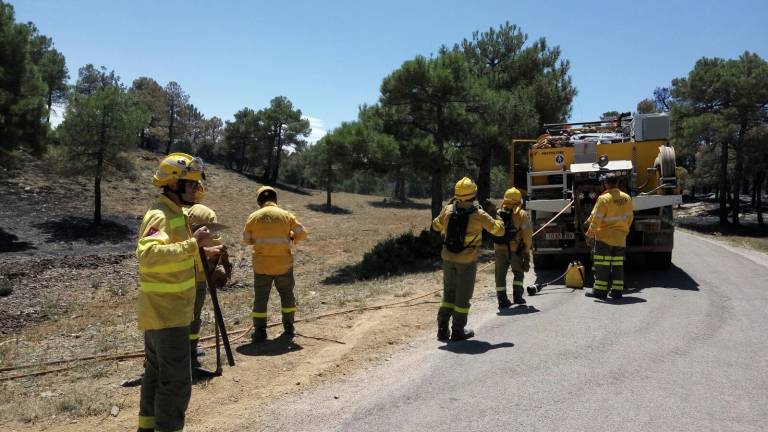 La investigación apunta a que el incendio de Segura fue intencionado