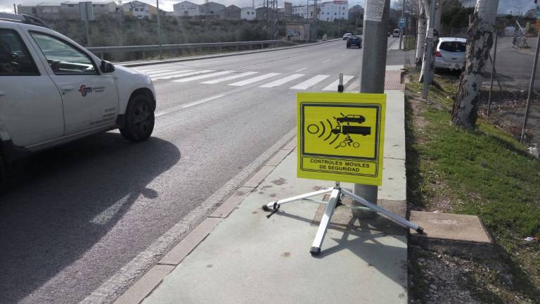 Radar móvil en la “Avenida del colesterol”