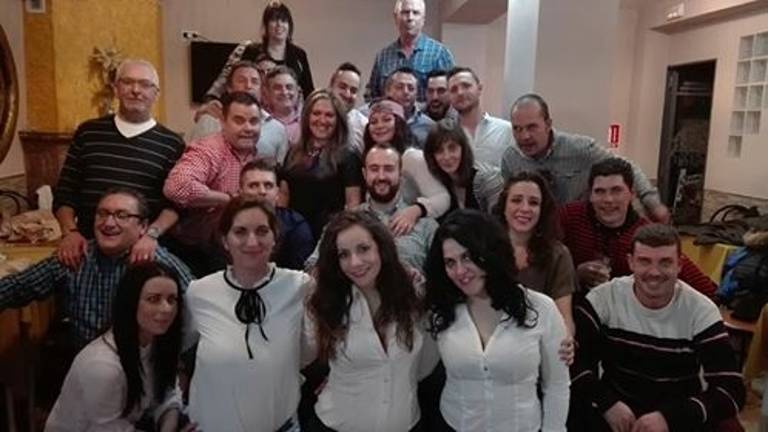 Comida de los compañeros del Hotel ACG