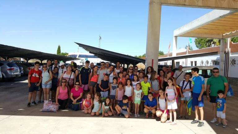 Convivencia en el parque acuático