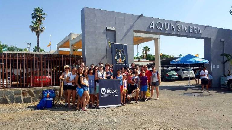Fin de curso en el parque acuático