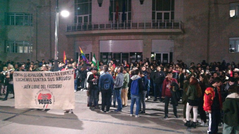Manifestación antifascista en la capital