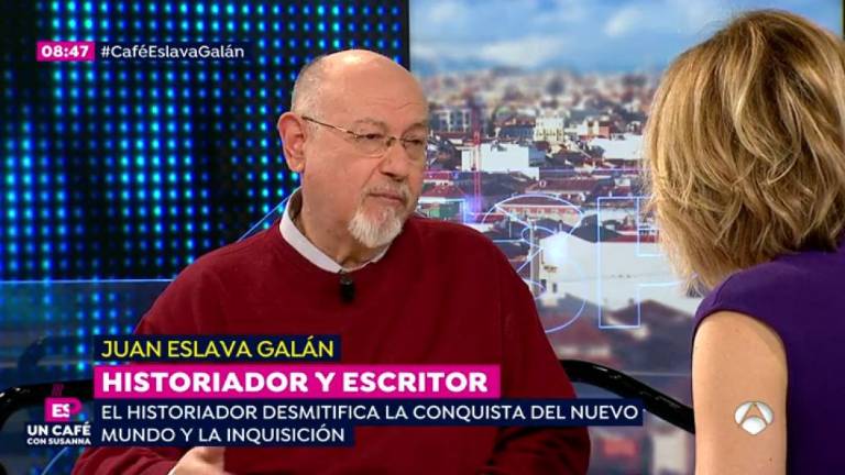 “Espejo público” entrevista al jiennense Juan Eslava