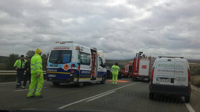 Ocho personas heridas en una colisión múltiple en Úbeda