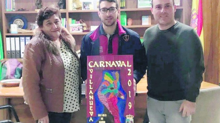 Una “pava” con antifaz arco iris para el Carnaval