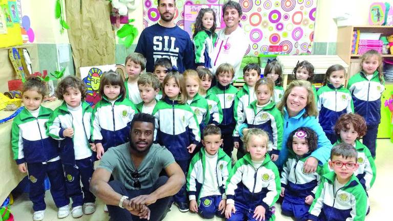 Exaltación azulilla en el colegio de Las Josefinas