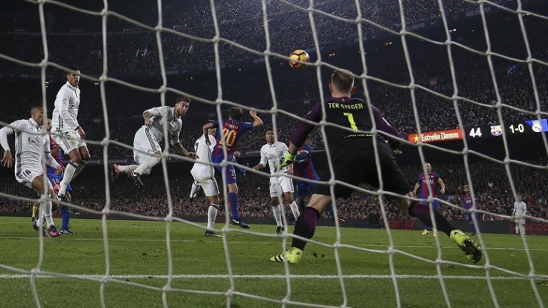 Ramos rescata al Real Madrid con un gol al estilo Liga de Campeones