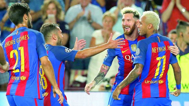 El Barcelona le hace un “siete” a un débil Celtic de Glasgow