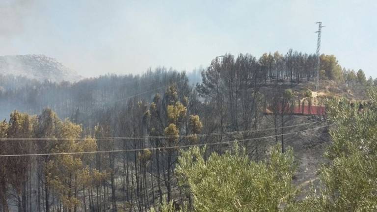 Hallan una mochila con elementos incendiarios en Los Villares