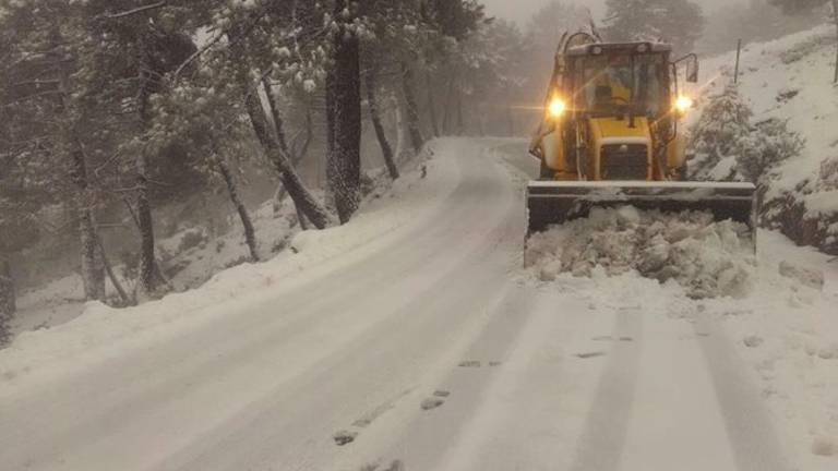 Aviso amarillo por nieve y viento en la provincia