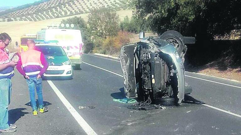 Choque con cinco heridos en Alcalá