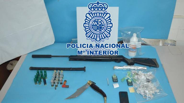 La Policía Nacional desmantela un punto negro de venta de droga