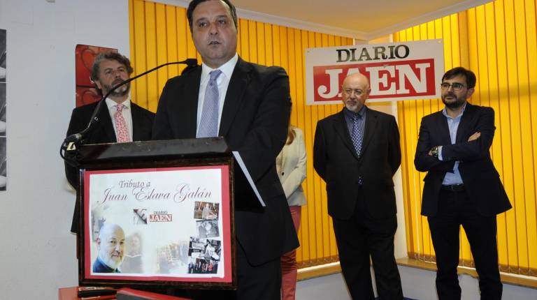 DISCURSO. <i>El presidente de DIARIO JAÉN S. A., Eleuterio Muñoz González, durante su intervención.</i>