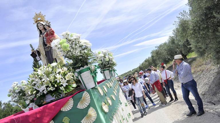 La Virgen del Carmen brilla en los parajes de la pedanía