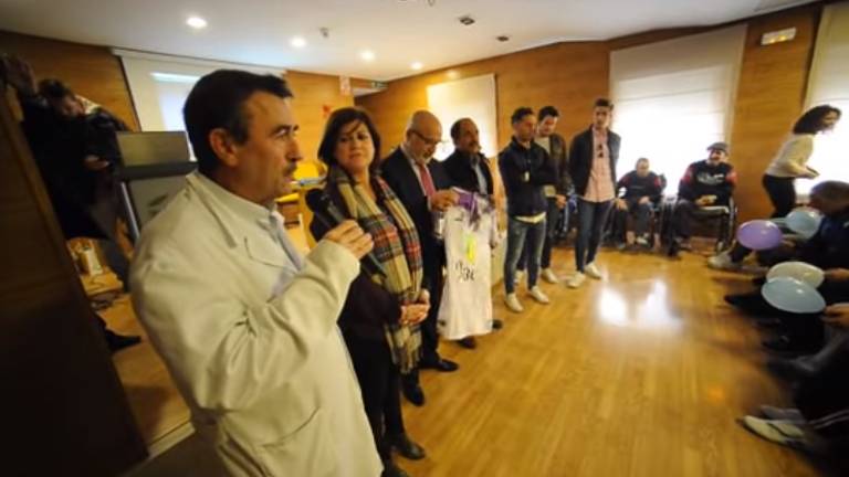 Acto de hermandad entre el Real Jaén y el Linares en la López Barneo