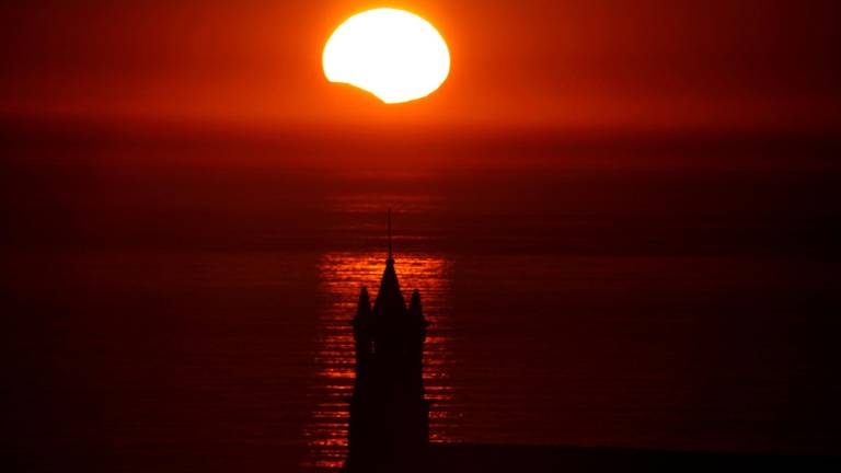 Así se vio el eclipse solar