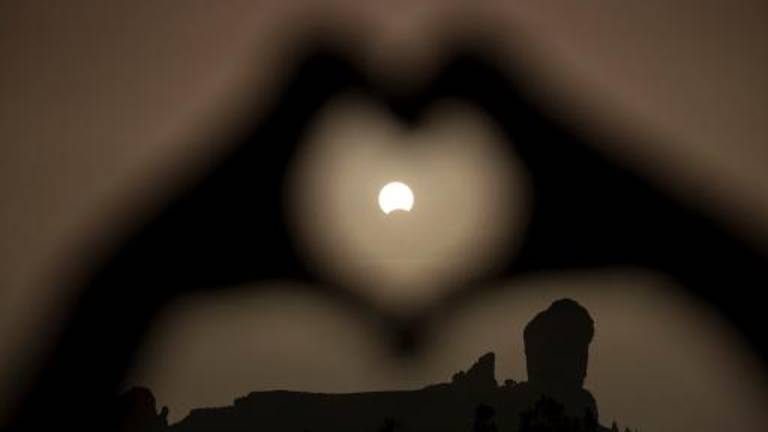 Así se vio el eclipse solar