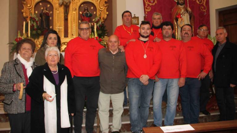 Ofrenda de cohetes al patrón