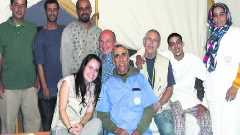 Auxilio a los saharauis en pleno diluvio