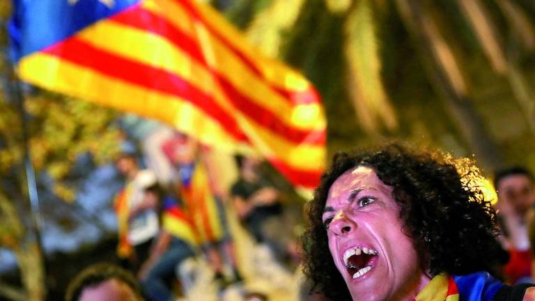 Puigdemont silencia a la multitud