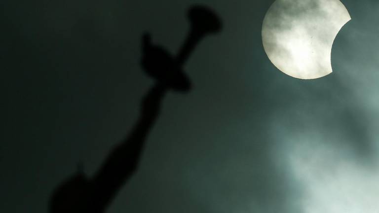 Así se vio el eclipse solar