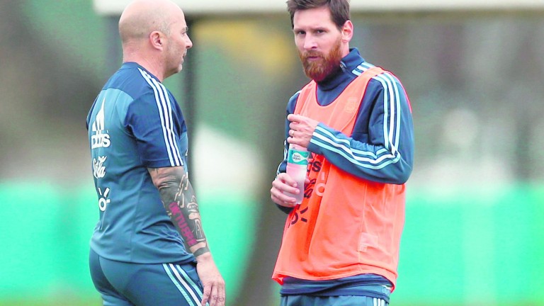 Último examen de España ante la Argentina de Leo Messi