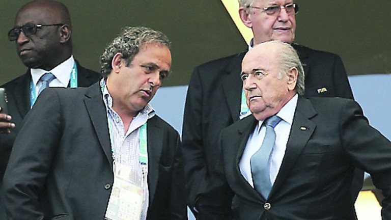 Ocho años de suspensión para Platini y Blatter