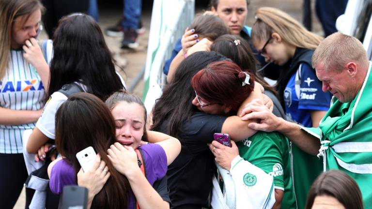 Reacciones de los familiares y aficionados de las victimas