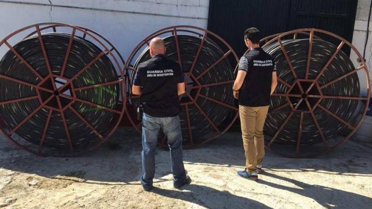 Detenido un hombre acusado de robar 26.000 metros de tubo de riego