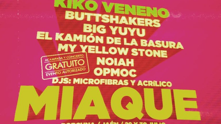Kiko Veneno encabeza el cartel del MíaQué Fest 2016
