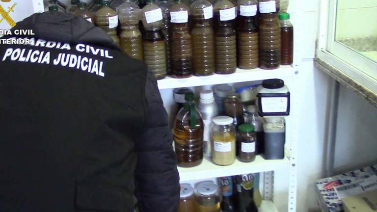 Intervenidas 120 toneladas de aceite de girasol y palma que iban a ser distribuidos como aceite de oliva