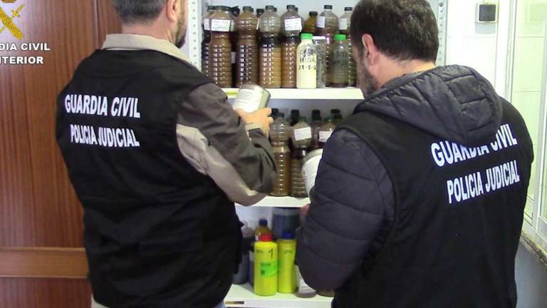 Intervenidas 120 toneladas de aceite de girasol y palma que iban a ser distribuidos como aceite de oliva