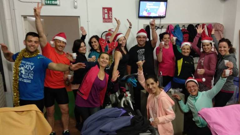 Una divertida y navideña visita al gimnasio
