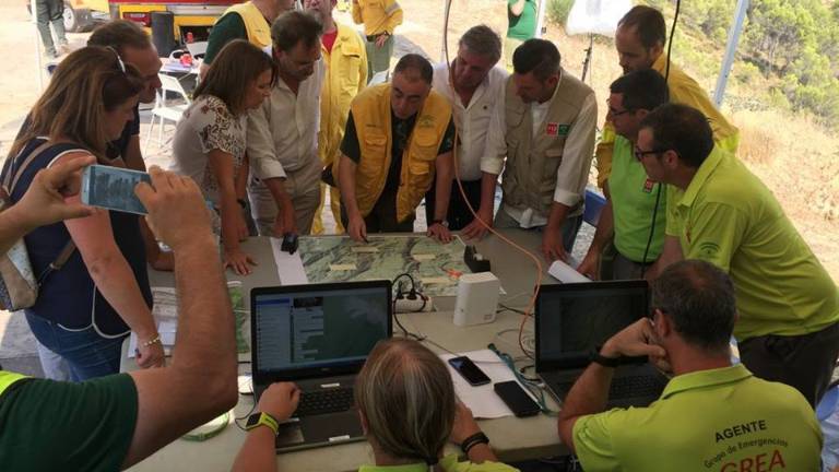 Estabilizado el incendio en Segura de la Sierra