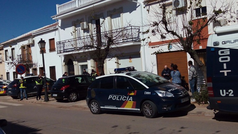 Espectacular redada de la Policía Nacional en Marmolejo