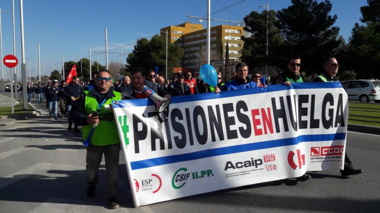 Marcha de la plataforma Prisiones en Huelga