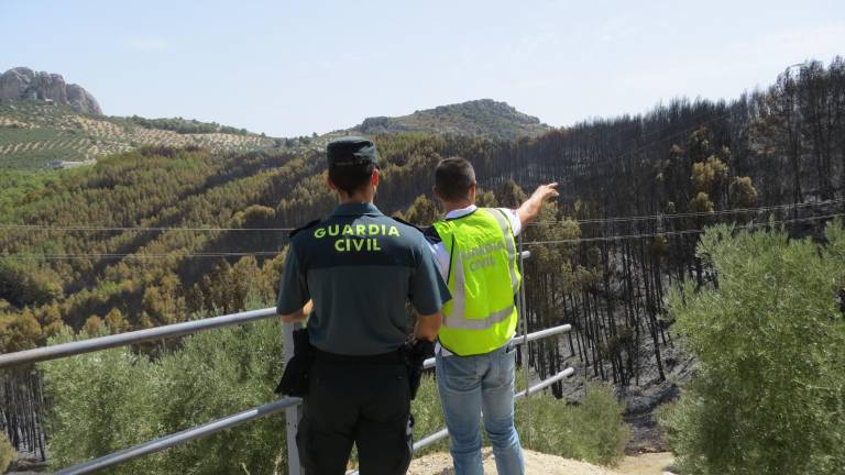 La Guardia Civil investiga a un menor de edad como presunto autor del incendio de Los Villares