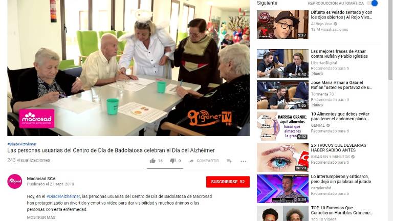 Emotivo vídeo sobre el alzhéimer