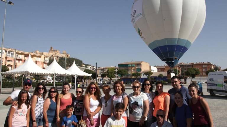 Buena acogida al globo de la Diputación