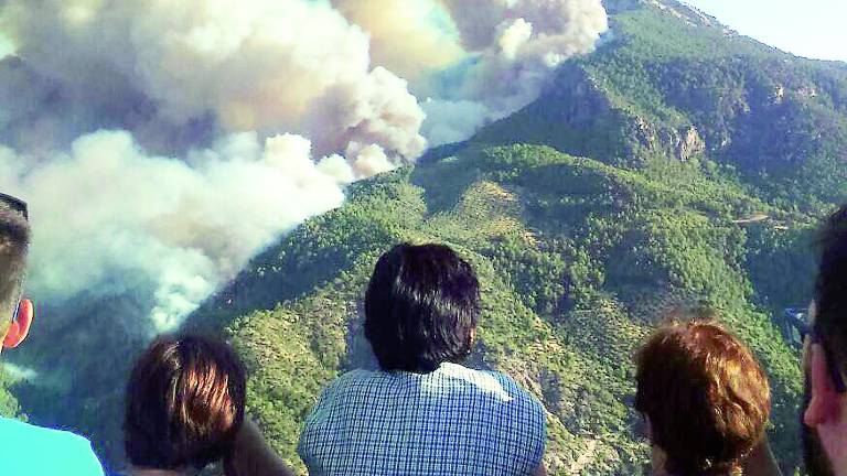 La huella del incendio