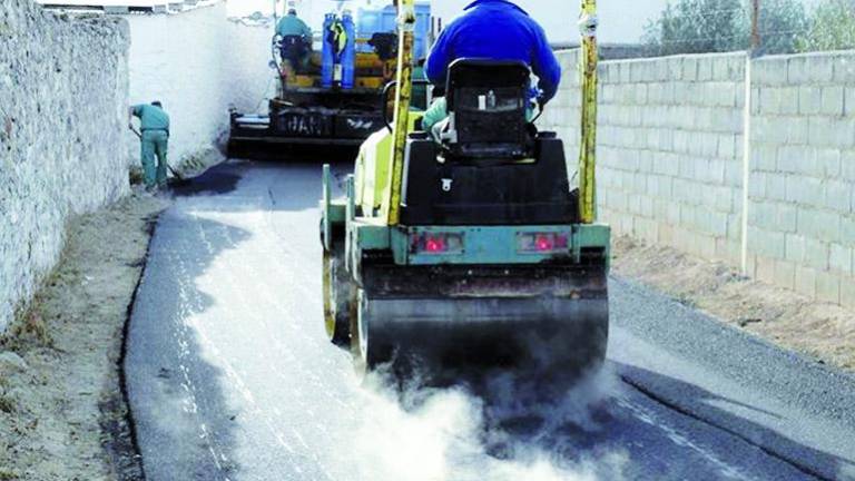 Obras de asfaltado del casco urbano de Garcíez