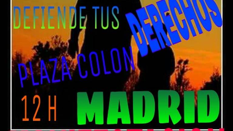Manifestación en Madrid de cazadores y pescadores