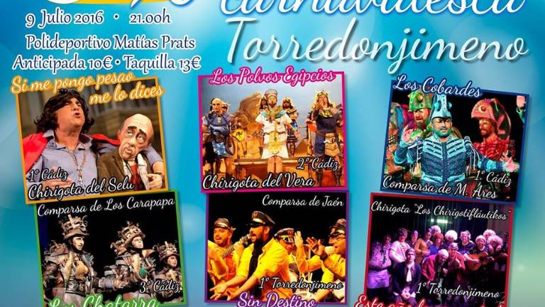 Asociación Chato organiza la X Noche carnavalesca de Torredonjimeno