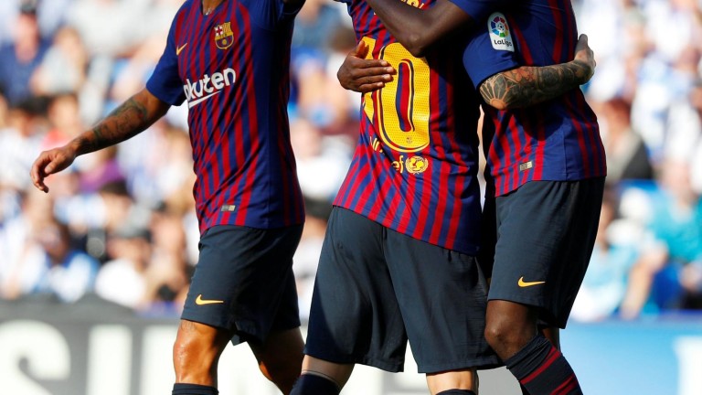 Dembélé y Ter Stegen rescatan al Barça en Anoeta para mantenerse invictos