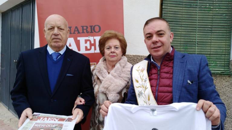Cárchel, con la camiseta del Abad