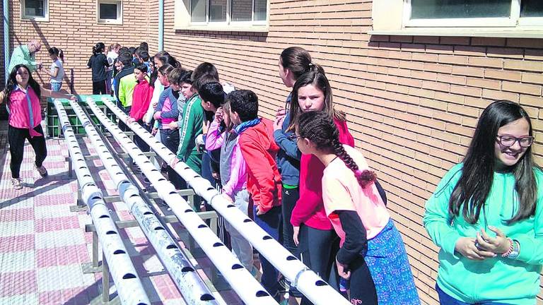 Huerto hidropónico en el “San José de Calasanz”