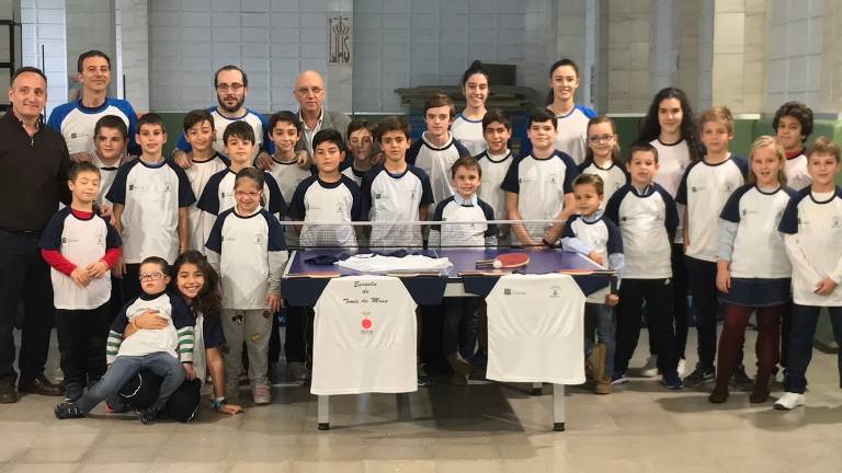 Celebración del tenis de mesa