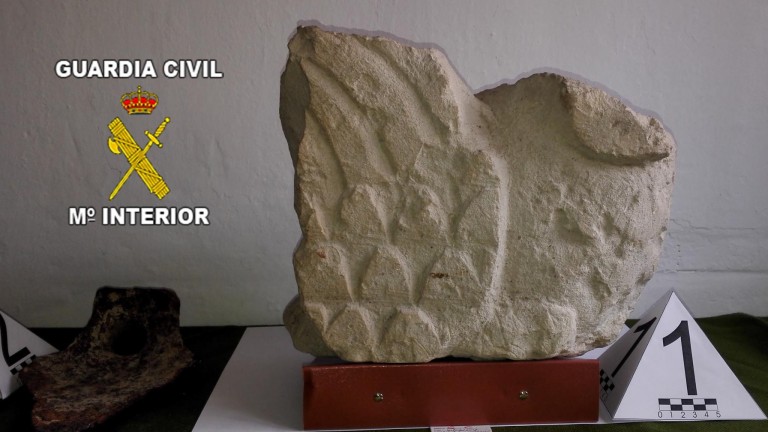 La Guardia Civil recupera piezas expoliadas de origen romano