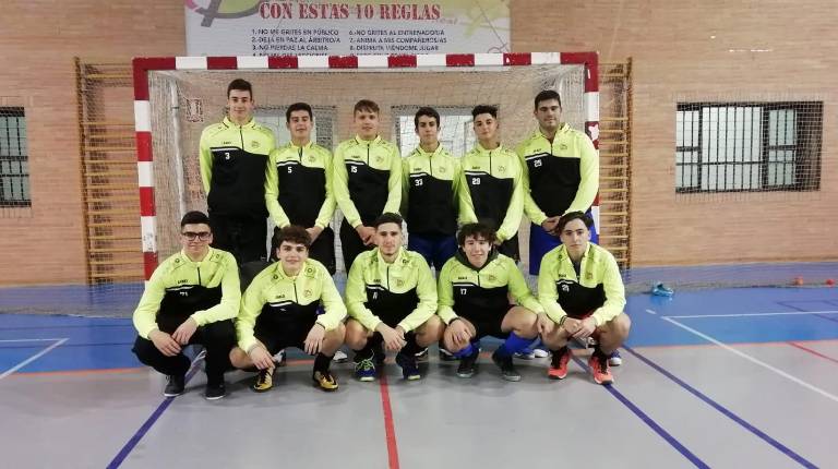 CONJUNTO. <i>Jugadores que forman el equipo juvenil de sala del Club Hockey Alcalá.</i>