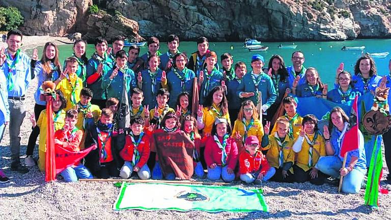 Campamento de los scouts en la Costa Tropical